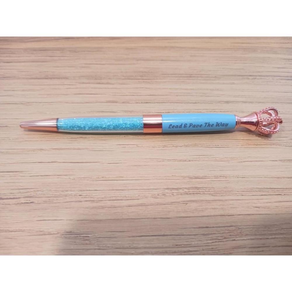 Positivity Quote Pen In Light Blue